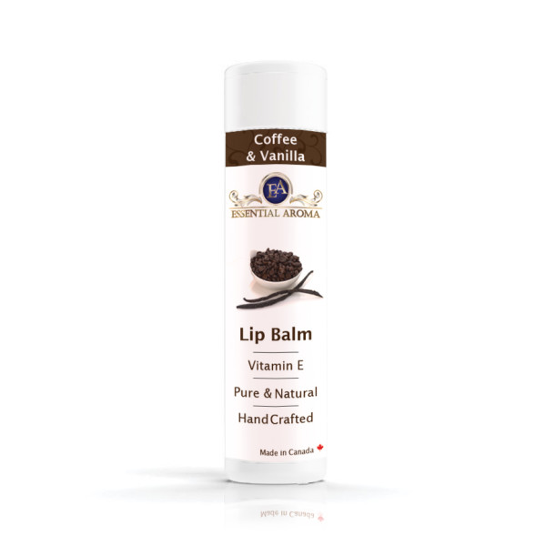 Coffee Vanilla Lip Balm – Bottle label