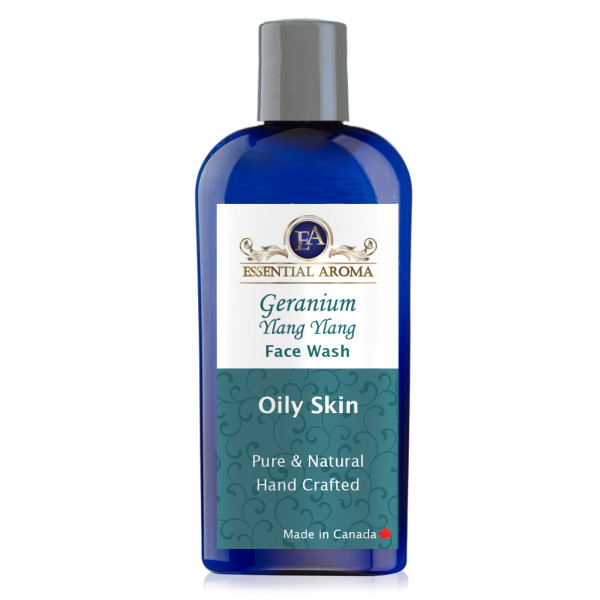 Geranium Ylang Ylang Face Wash Bottle Label