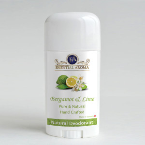 Bergamot LIme Deodorant - Bottle Label