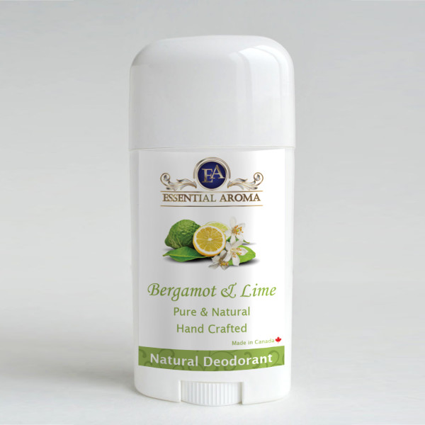 Bergamot LIme Deodorant – Bottle Label