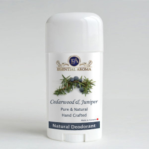 Cedar Juniper Deodorant - Bottle Label