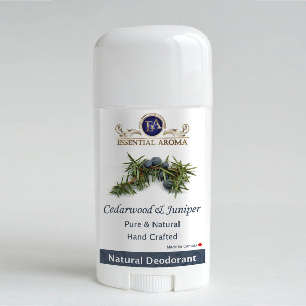 Cedar Juniper Deodorant – Bottle Label