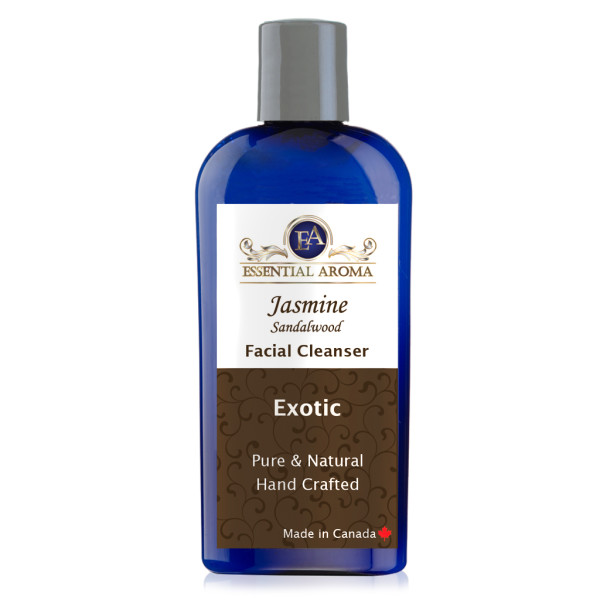 Jasmine Sandalwood Facial Cleanser Bottle Label