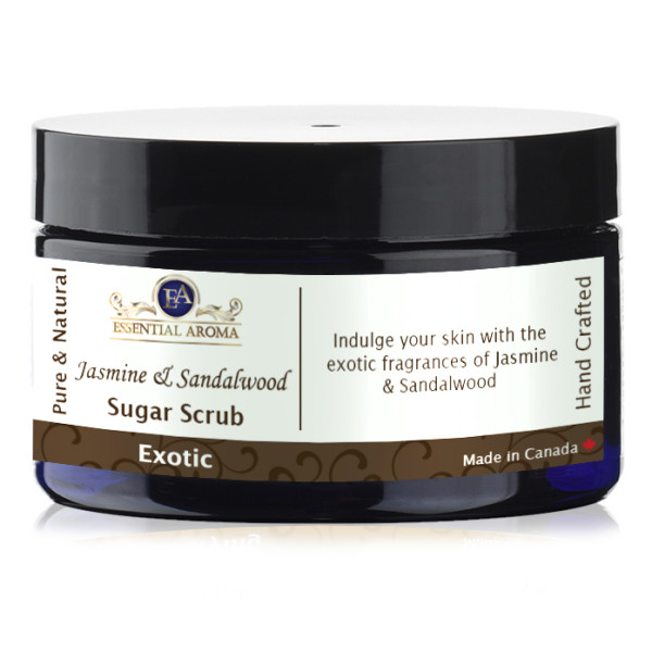 Jasmine Sandalwood Sugar Scrub Bottle Label