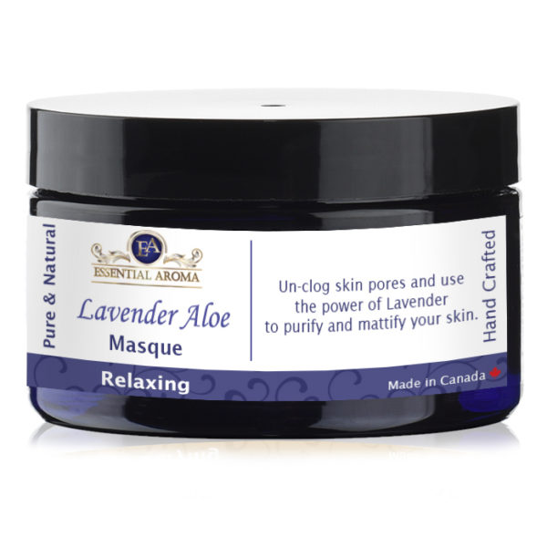 Lavender Aloe Mask Bottle Label