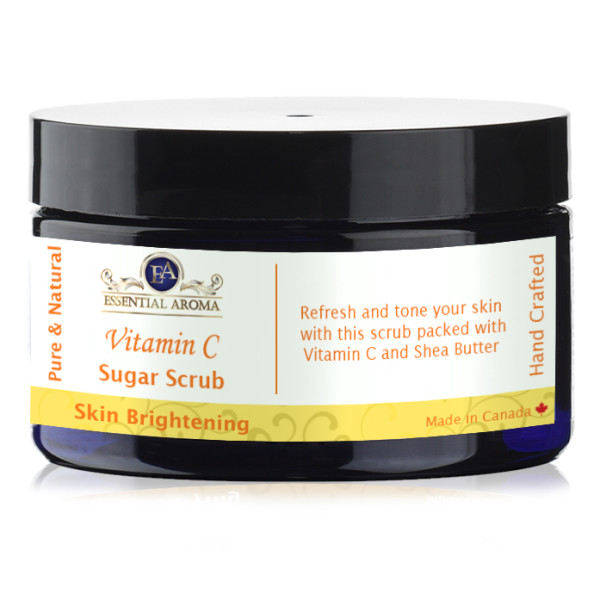 Vitamin C Sugar Scrub Bottle Label