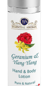 Geranium H&B Lotion Bottle Label